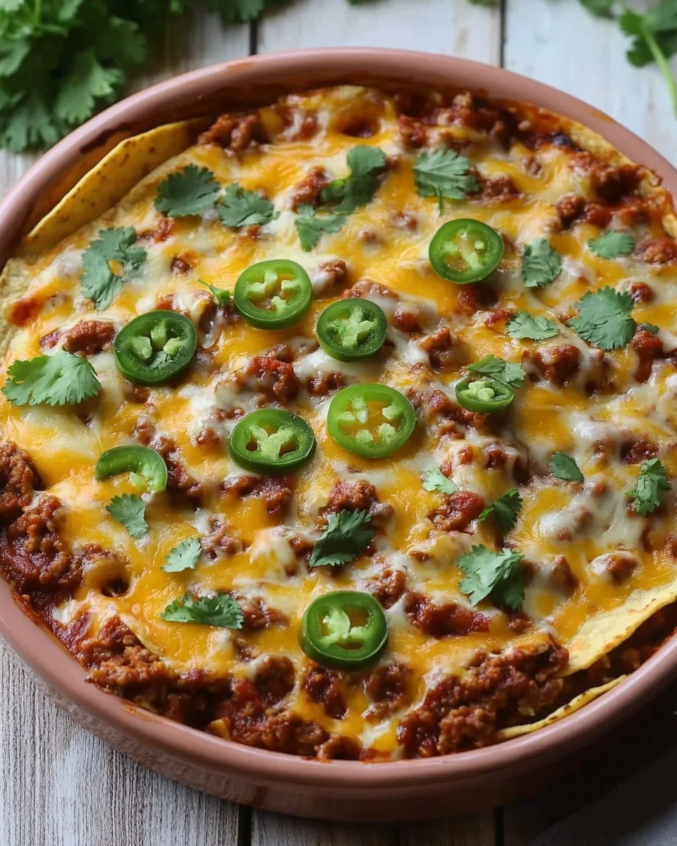 Taco Casserole With Tortillas