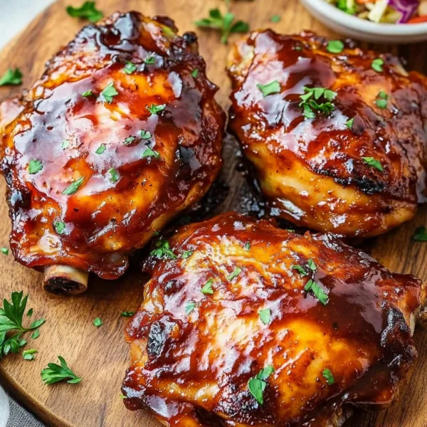 Two Ingredient Crispy Oven Baked BBQ Chicken