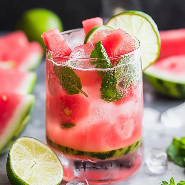 Watermelon Mint Mojito Mocktail