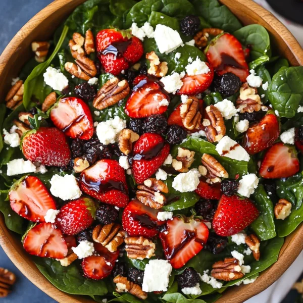 15-Minute Strawberry Spinach Salad