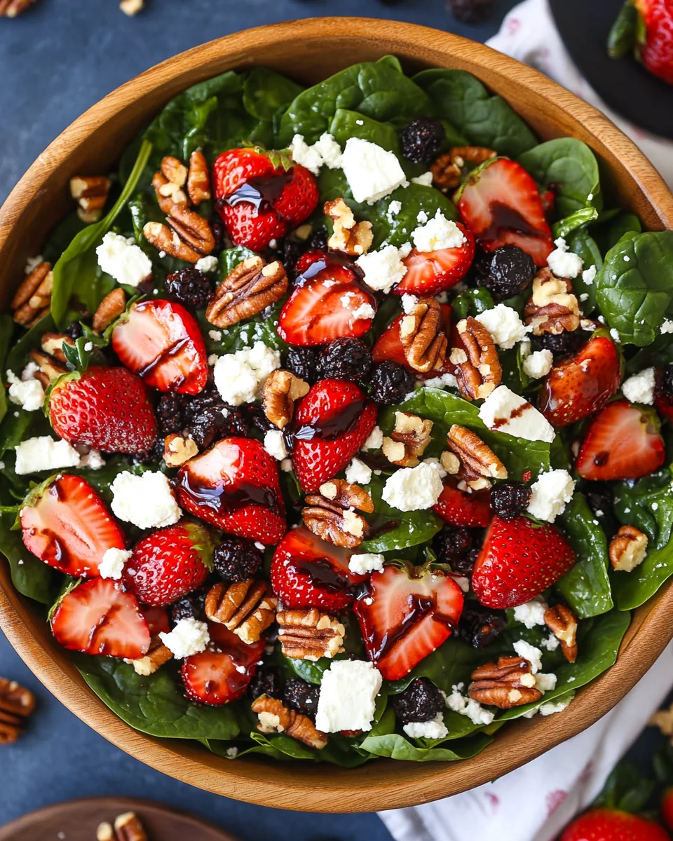 15-Minute Strawberry Spinach Salad