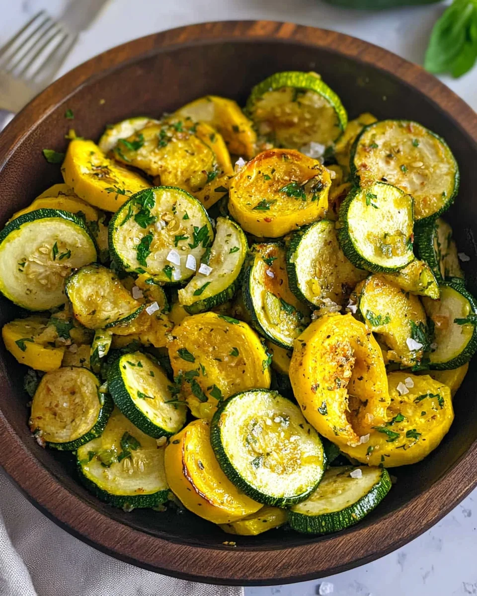 Air Fryer Squash and Zucchini
