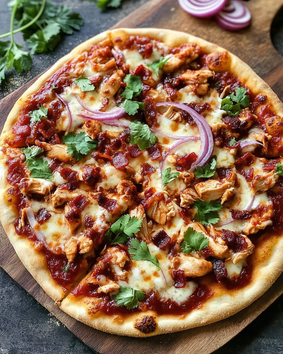 BBQ Chicken Bacon Pizza