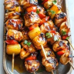 BBQ Pineapple Chicken Kabobs
