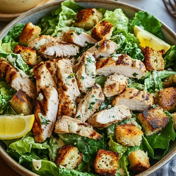 Best Chicken Caesar Salad with Homemade Croutons