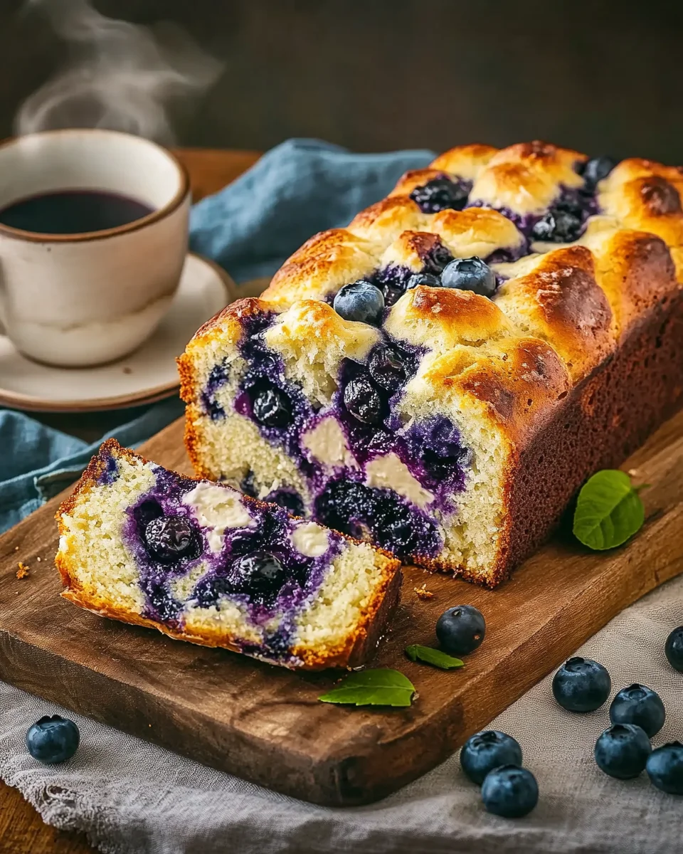 Blueberry Cream Cheese Bread