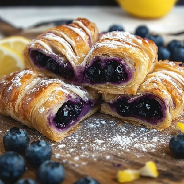 Blueberry Cream Cheese Puff Pastry