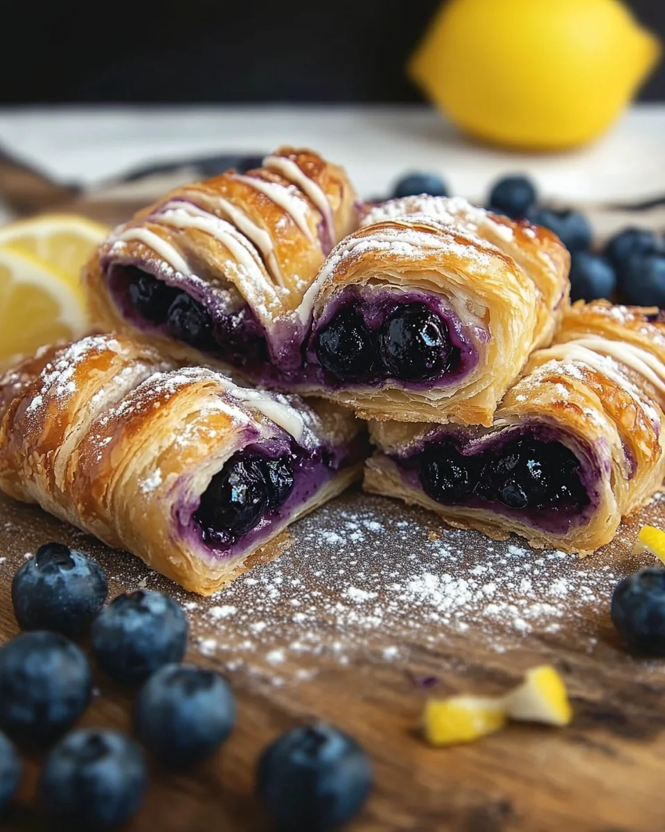 Blueberry Cream Cheese Puff Pastry