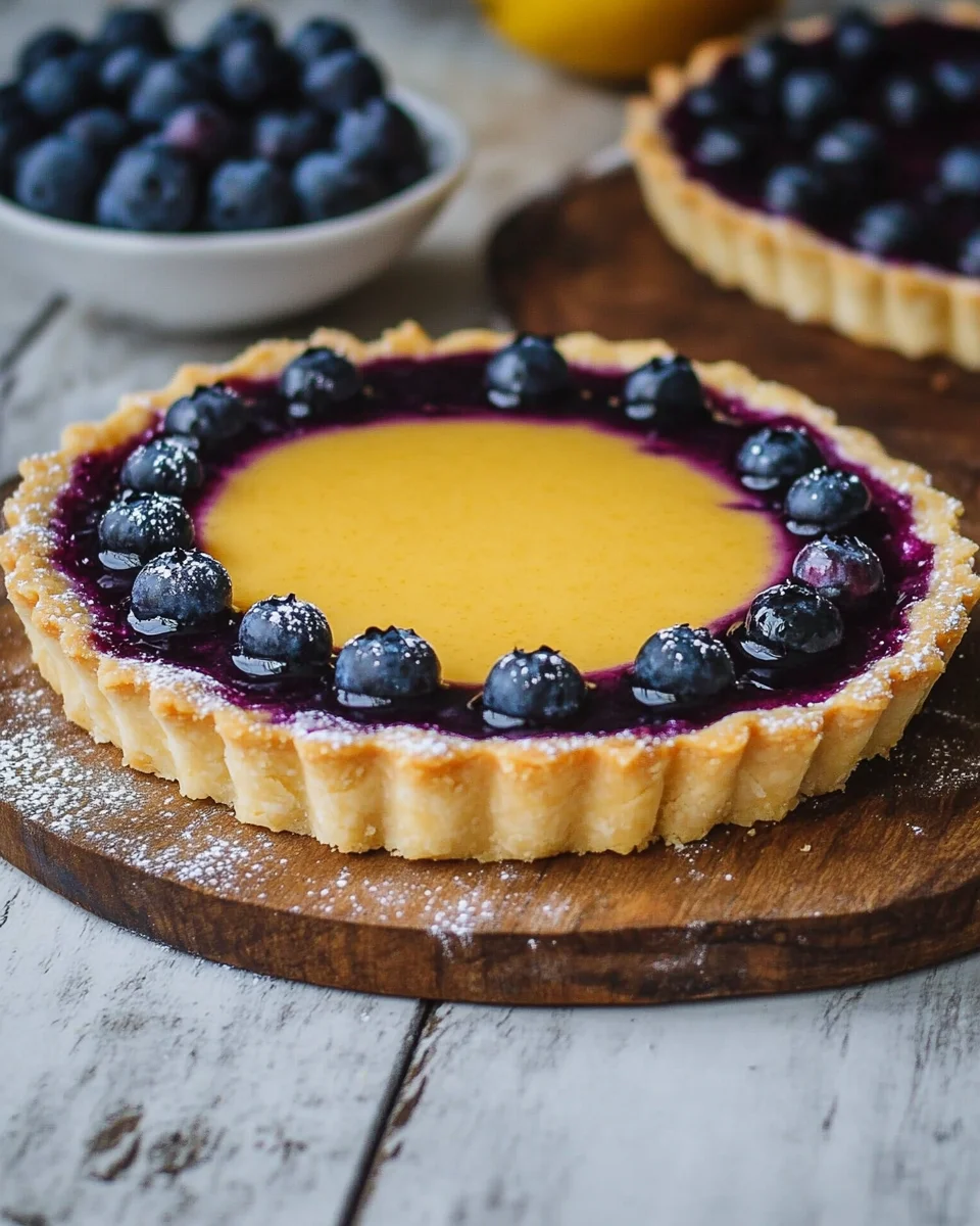 Blueberry&ndash;Lemon Curd Tart