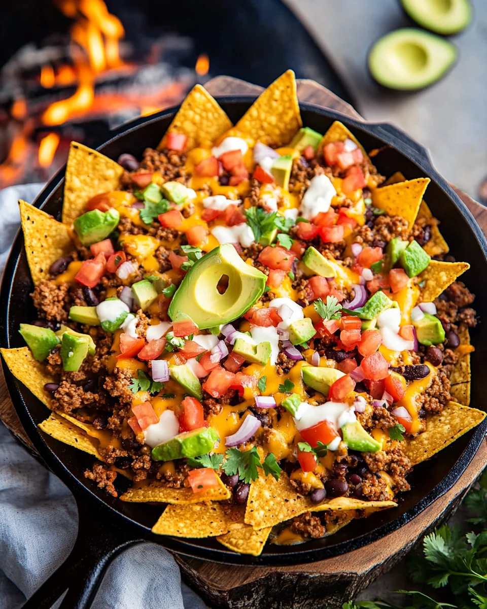 Campfire Grilled Nachos