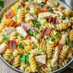 Chicken Bacon Ranch Pasta Salad