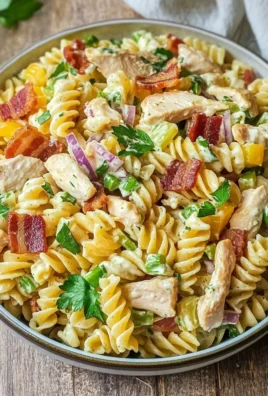 Chicken Bacon Ranch Pasta Salad