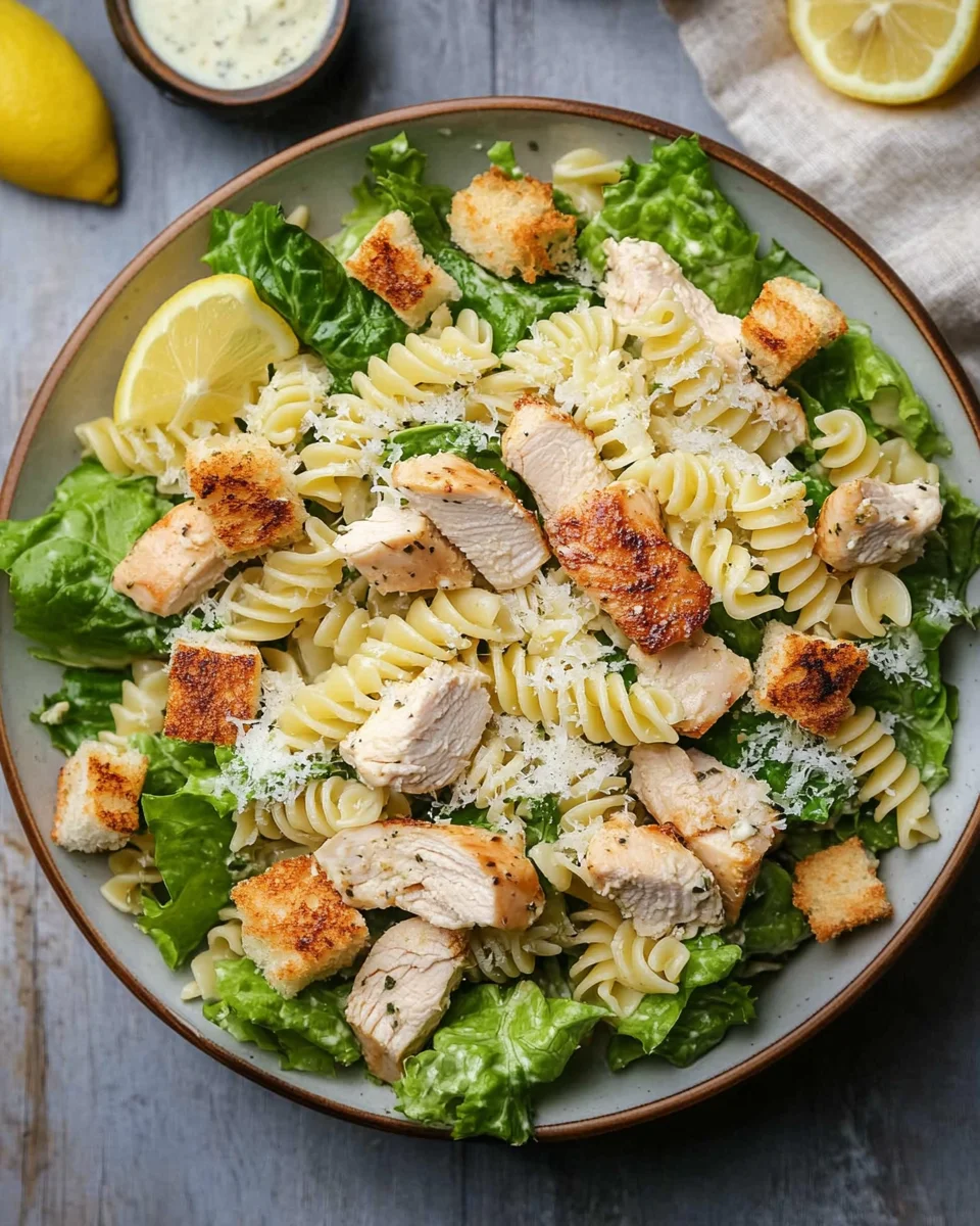 Chicken Caesar Pasta Salad