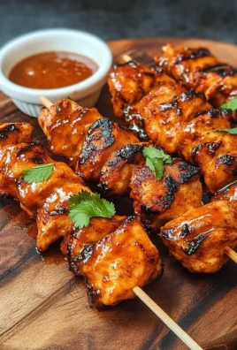 Chipotle Honey Chicken Skewers