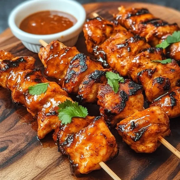 Chipotle Honey Chicken Skewers