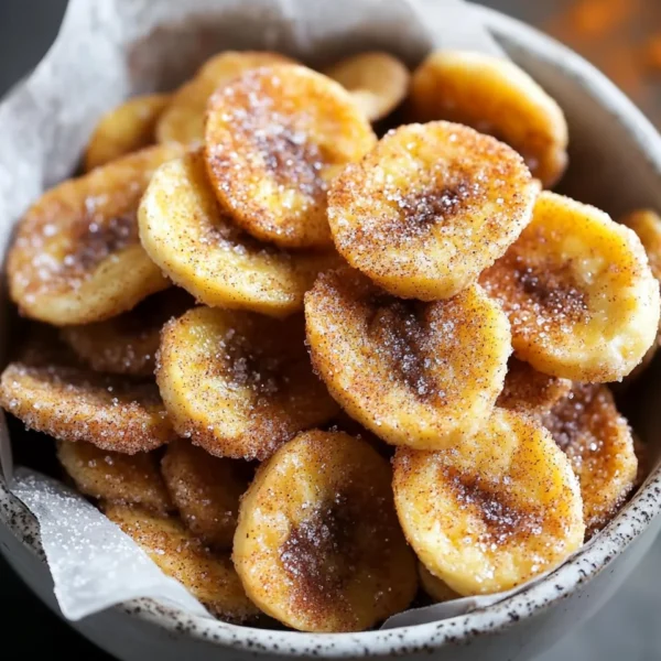 Cinnamon Sugar Air Fryer Banana Chips