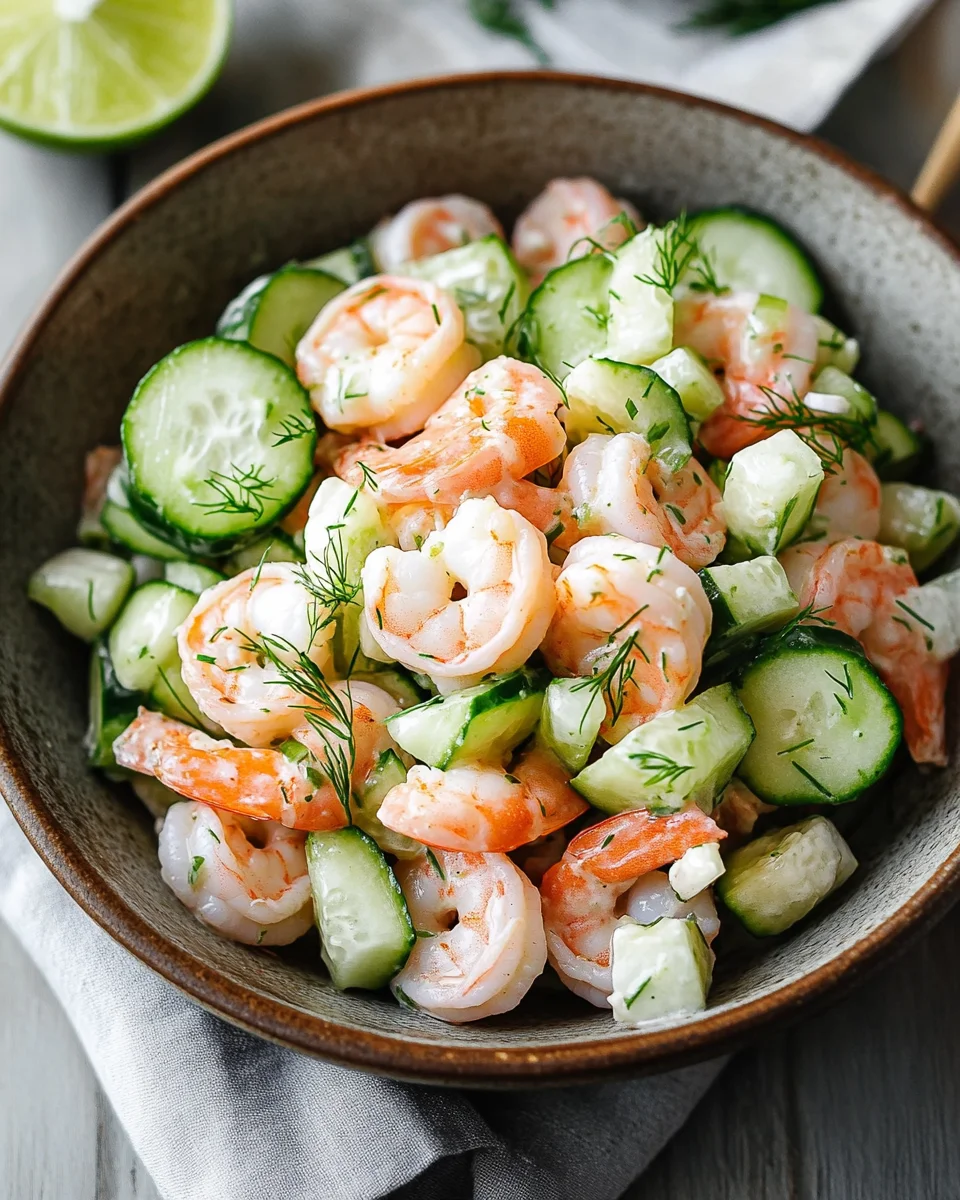 Cucumber Shrimp Salad
