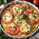 Easy Crustless Tomato Pie