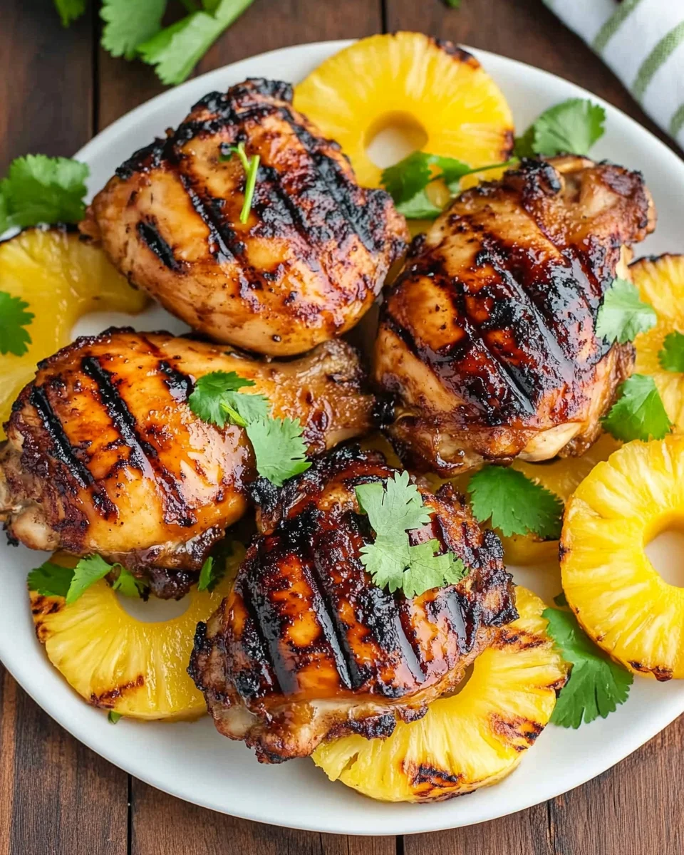 Easy Homemade Grilled Pineapple Chicken