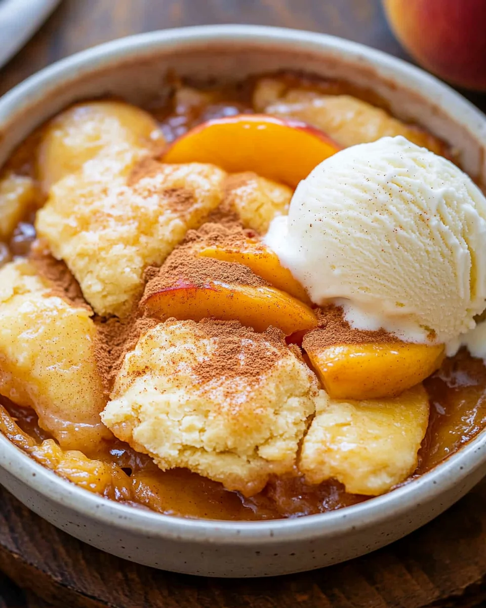 Easy Peach Cobbler