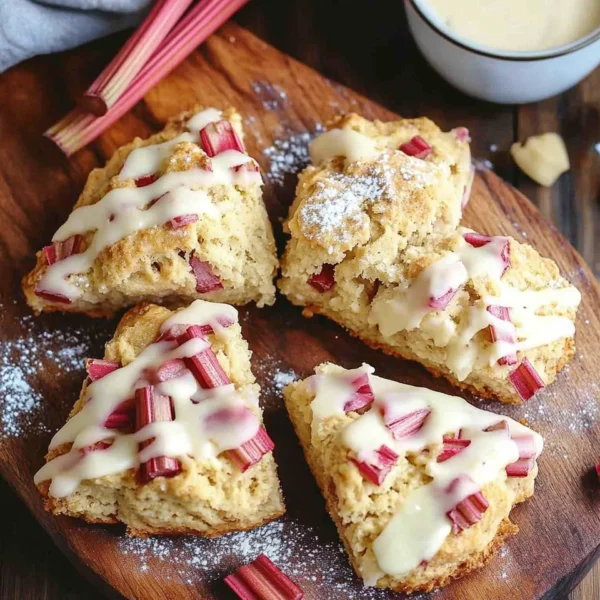 Easy Rhubarb Scones