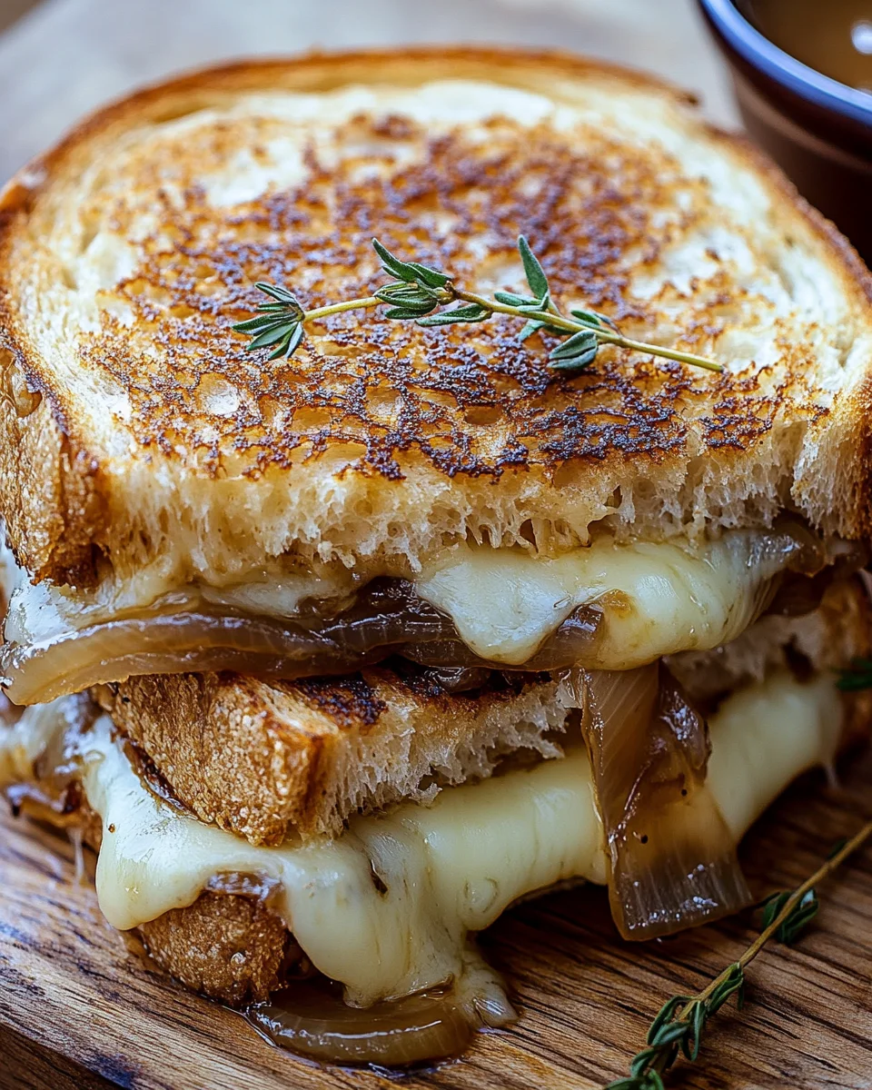 French Onion Grilled Cheese Sandwich