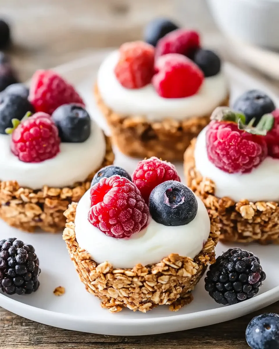 Frozen Yogurt Granola Cups