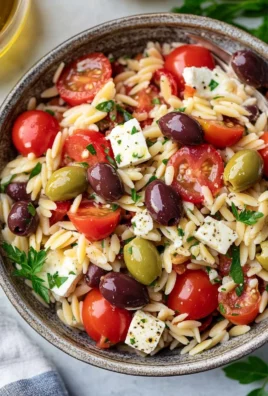 Greek Orzo Pasta Salad