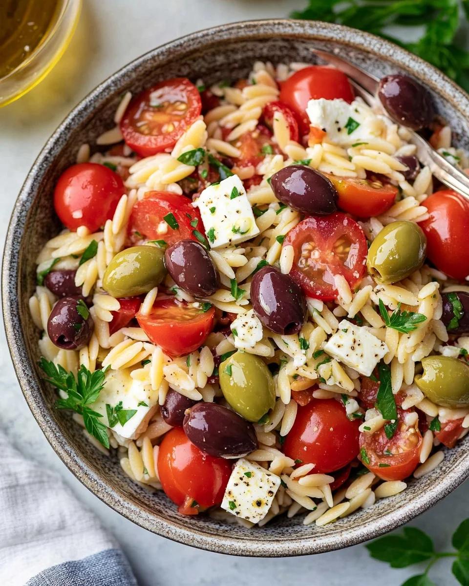Greek Orzo Pasta Salad