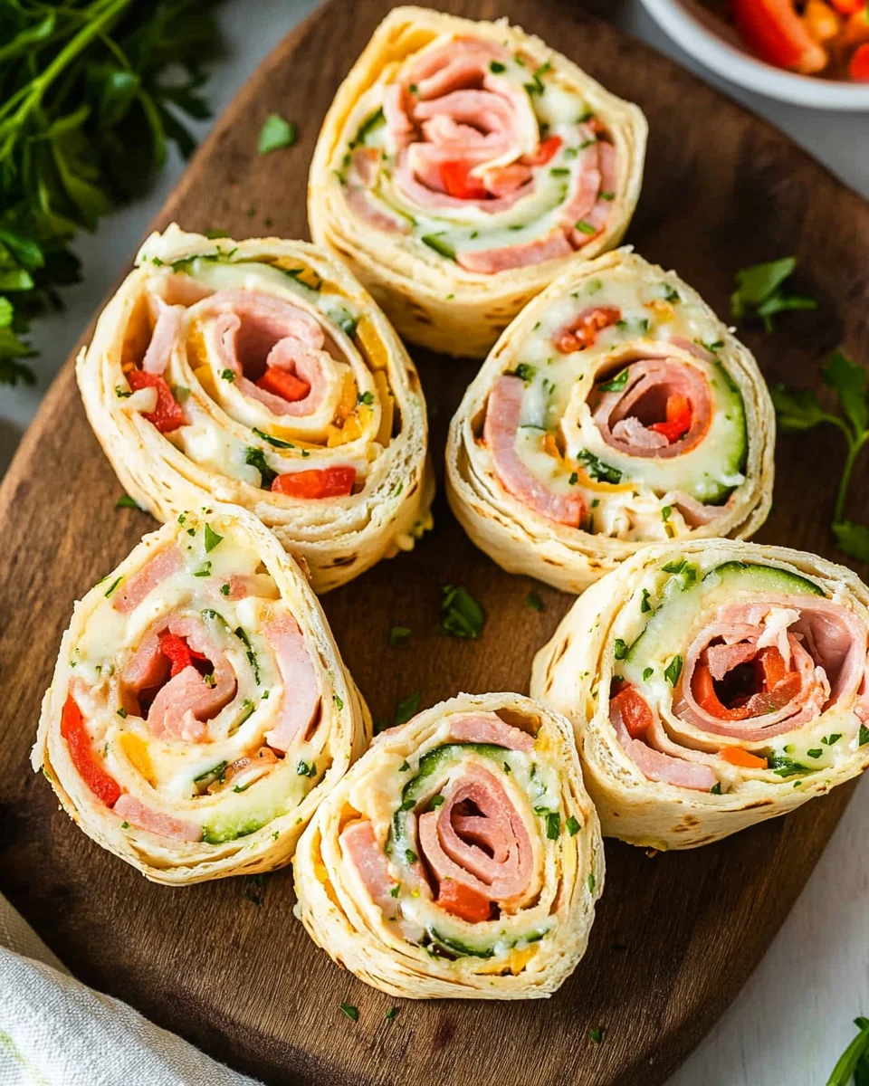 Ham And Turkey Pinwheels