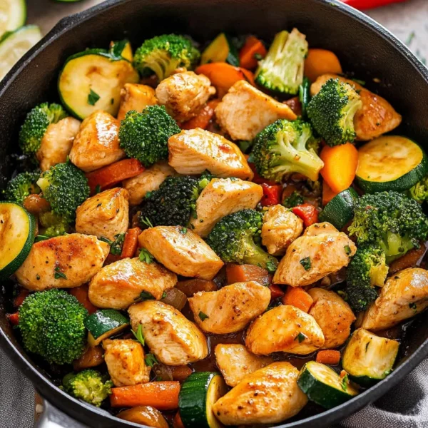 Healthy Chicken and Vegetables Skillet