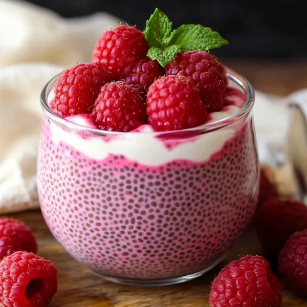 Healthy Raspberry Chia Pudding Recipe