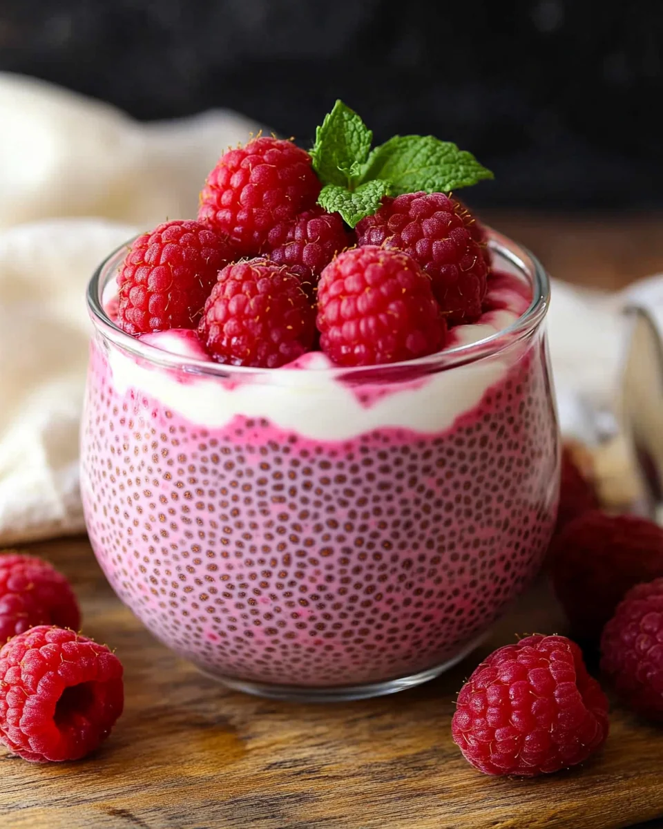 Healthy Raspberry Chia Pudding Recipe