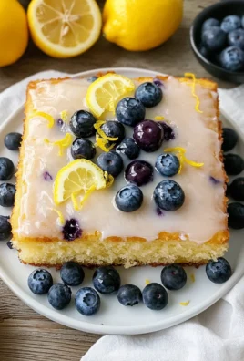 Lemon Blueberry Sheet Cake