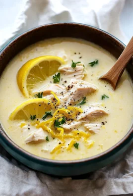 Mediterranean Lemon Chicken Soup: A Creamy, Comforting Bowl of Sunshine