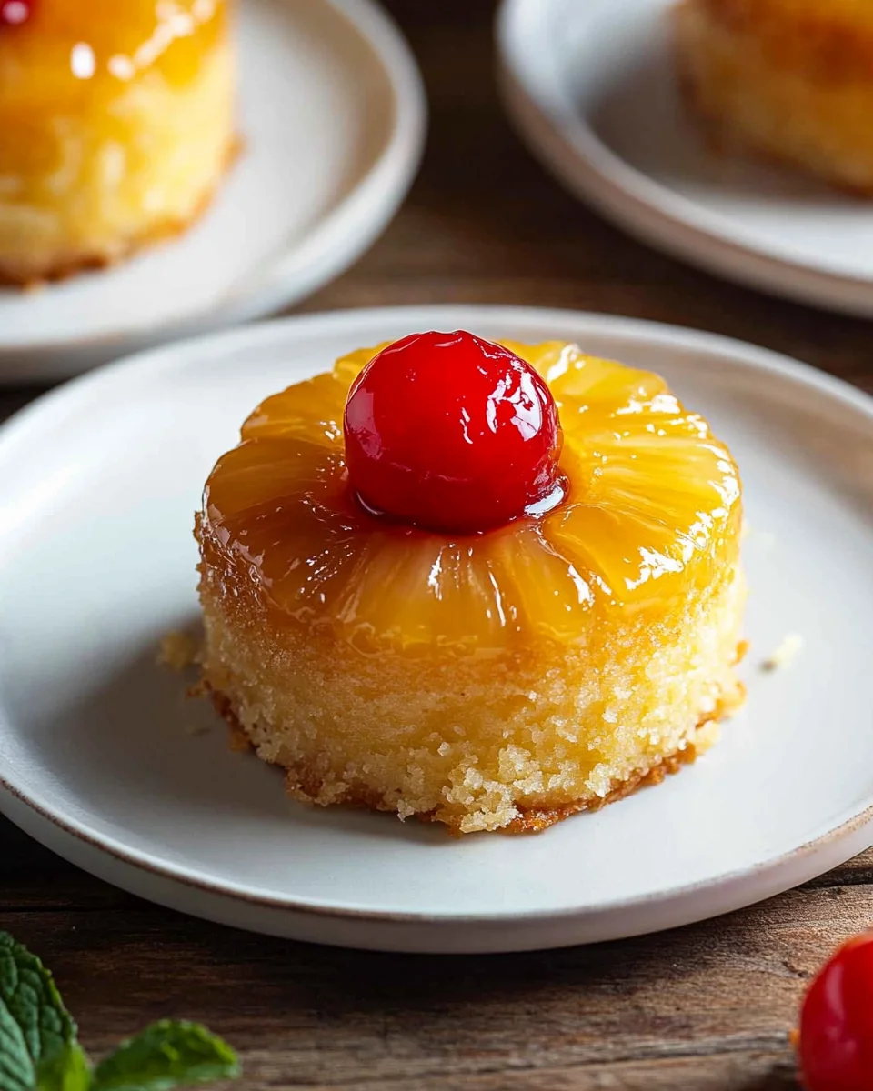 Mini Pineapple Upside Down Cakes