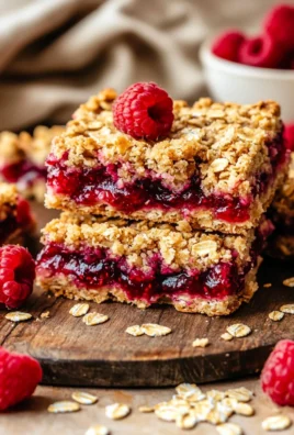 Raspberry Oatmeal Crumble Bars