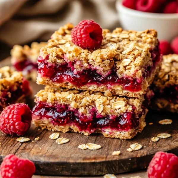 Raspberry Oatmeal Crumble Bars