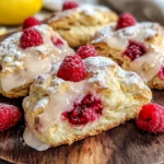 Ridiculously Easy Lemon Raspberry Scones