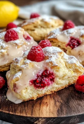 Ridiculously Easy Lemon Raspberry Scones