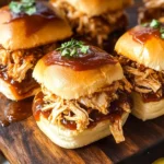Shredded BBQ Chicken Sliders