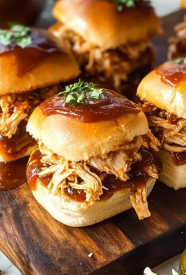 Shredded BBQ Chicken Sliders