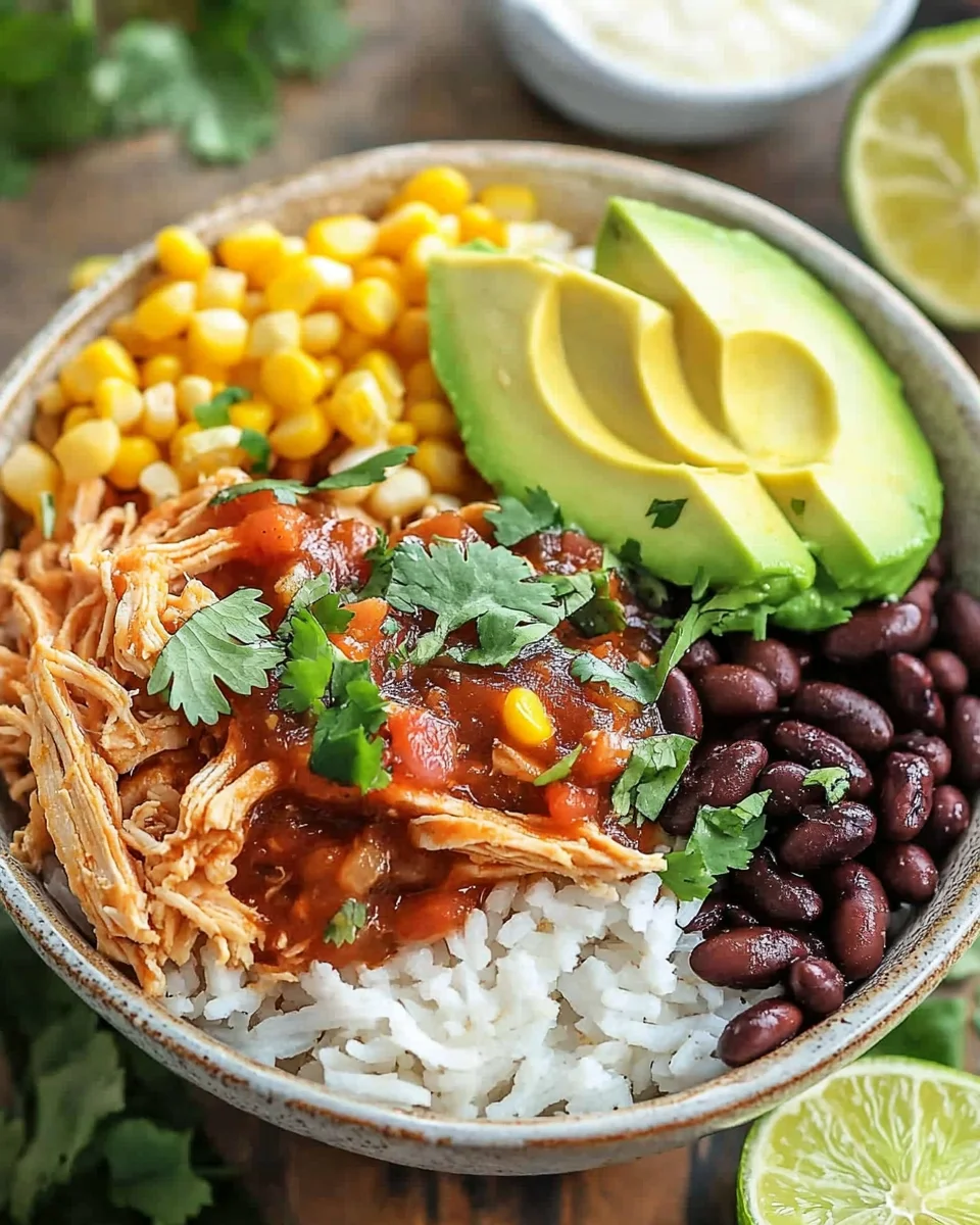 Slow Cooker Chicken Burrito Bowl