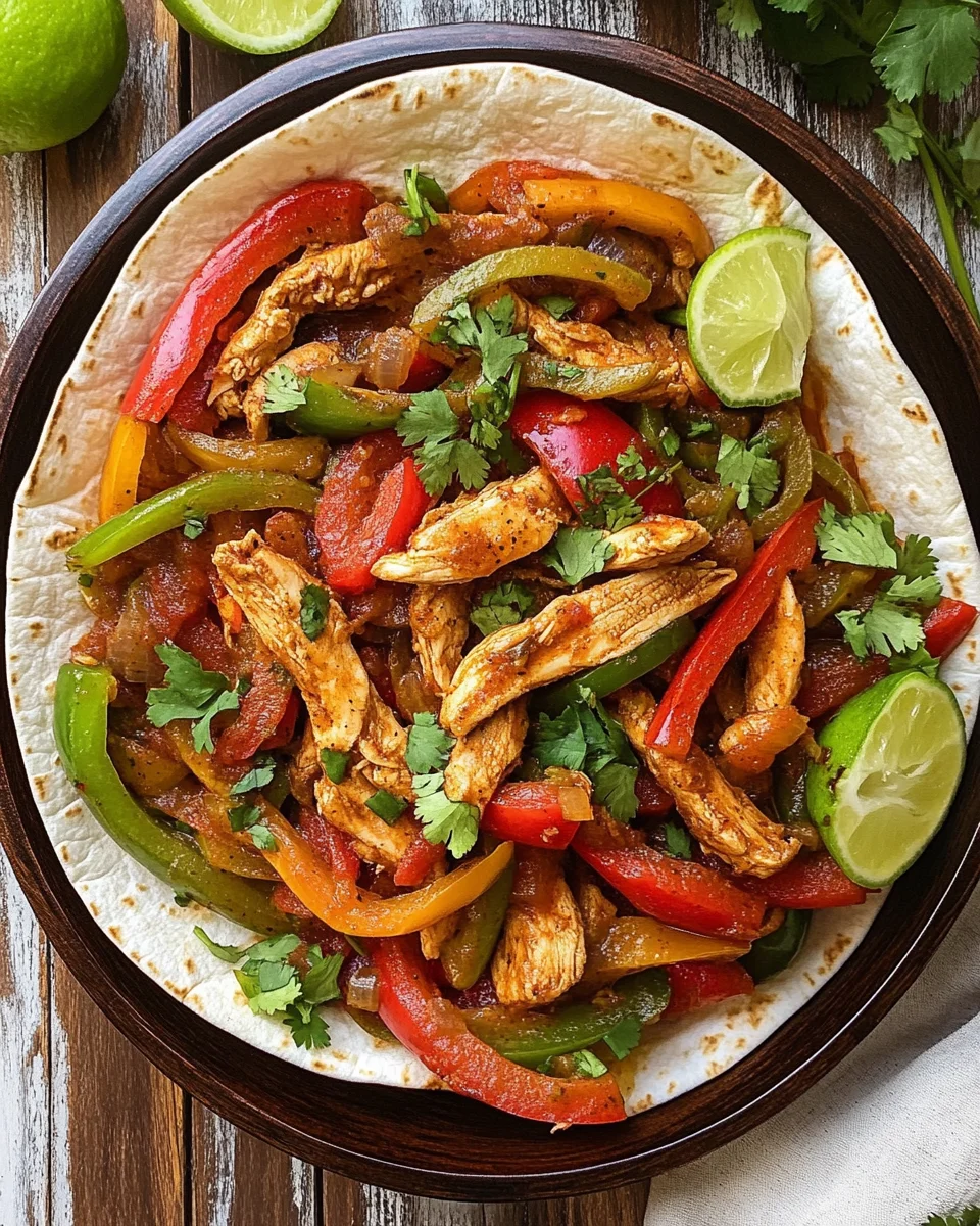 Slow Cooker Chicken Fajitas