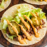 Smash Burger Taco Recipe + Burger Sauce
