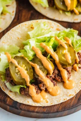 Smash Burger Taco Recipe + Burger Sauce