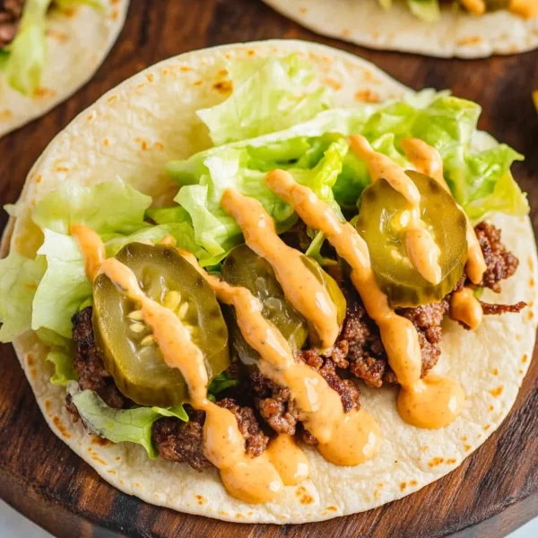 Smash Burger Taco Recipe + Burger Sauce