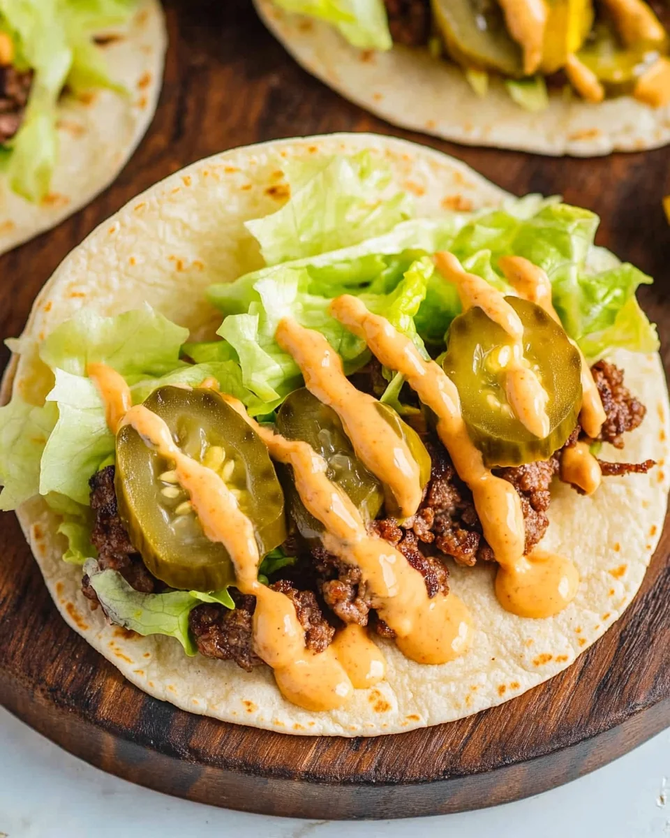 Smash Burger Taco Recipe + Burger Sauce