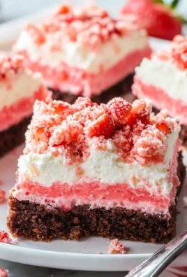 Strawberry Shortcake Brownies