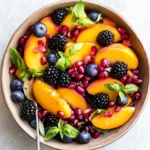 Summer Peach Fruit Salad